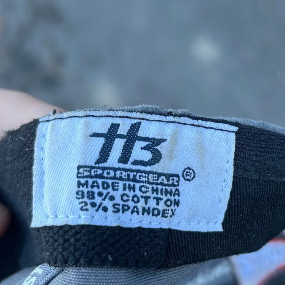 Y2K West Coast Choppers Hat Grey/Red/White Jesse James Biker Hat Embroidered VTG - Picture 9 of 9